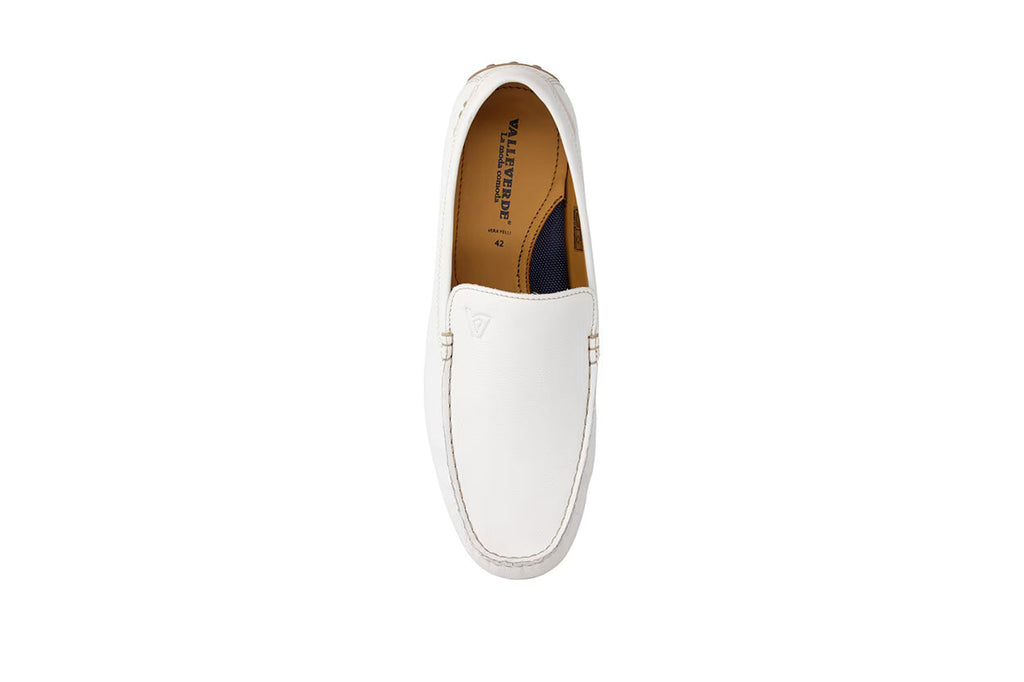 Valleverde Mocassino Uomo Bianco Pelle Casual - 17990A