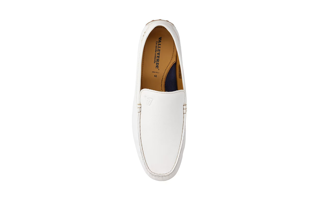 Valleverde Mocassino Uomo Bianco Pelle Casual - 17990A