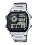 Casio AE-1200WHD-1A Orologio Uomo Digitale Vintage Acciaio