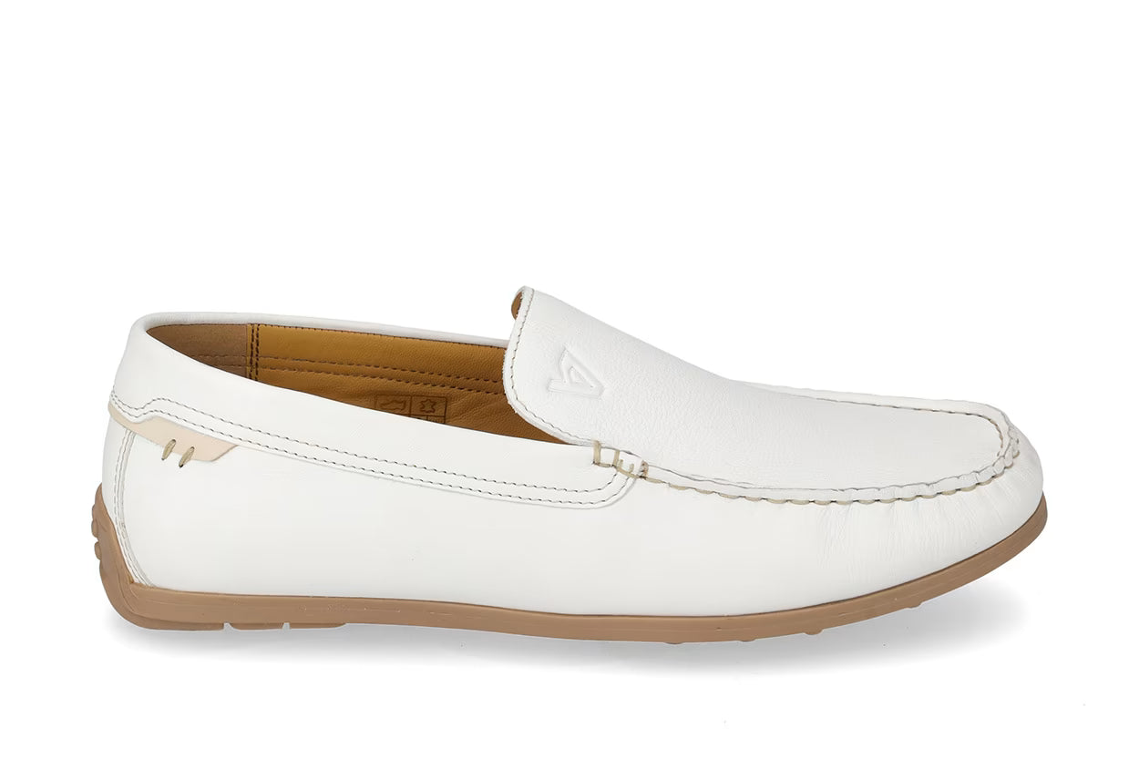 Valleverde Mocassino Uomo Bianco Pelle Casual - 17990A